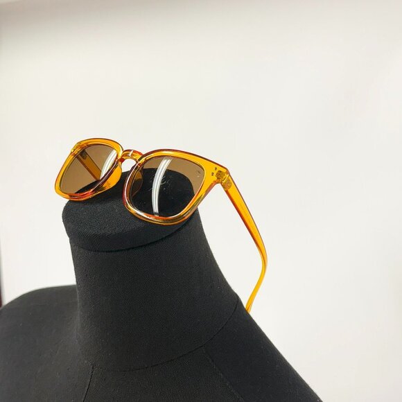 WOMENS ORANGE BROWN TINT LENS SUNGLASSES - Picture 3 of 5